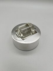 Edwardian Silver & Glass Stamp Roller, Bham, 1909