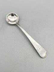 George III Silver Salt Spoon, Stephen Adams, 1789