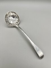 George III Silver Sifter Ladle, John Lampfert 1771