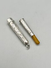 George V Silver Cigarette Holder & Case, 1919