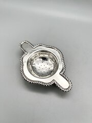 George V Silver Tea Strainer, S. Blanckensee, 1933