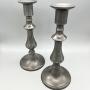 Pair of Georgian Pewter Candlesticks, c.1800s-30s