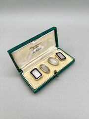 Silver Gilt Cuff Links By Toye, Kenning & Spencer