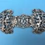 Victorian Silver Belt Buckle, T.W. Jackson, 1897