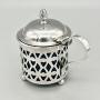 Victorian Silver Mustard Pot, Pinder Bros, 1898