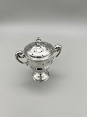 Victorian Silver Pepper Shaker, H. Woodward, 1900