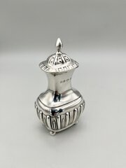 Victorian Silver Pepper Shaker, Wm Aitken, 1900