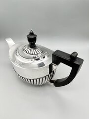 Victorian Silver Teapot, Thomas Bradbury, 1897