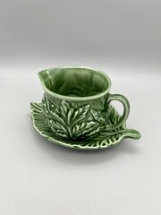 Vintage Mint Sauce Boat & Saucer, Sylvac, C.1970s