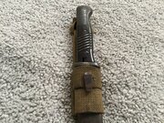 K98 Bayonet With Captured British Frog 