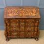 18th Century Dutch Marquetry Walnut Bureau