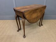 Burr Walnut Drop Flap Table