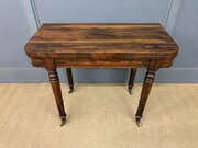 Early Victorian Rosewood Card Table