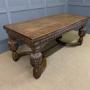 Jacobean Style Oak Refectory Draw Leaf Table