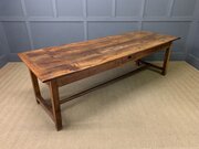 Large 19th Century Cherrywood Farmhouse Table