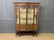 Maple & Co Inlaid Mahogany Display Cabinet