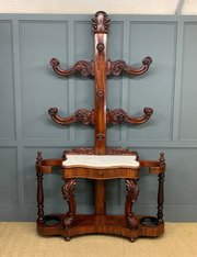 Substantial Victorian Mahogany Hall Stand