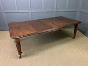 Victorian Mahogany 2 Leaf Extending Dining Table 