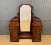 Victorian Mahogany Dressing Chest/Mirror