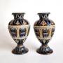 Pair of DOULTON LAMBETH Vases by Elizabeth Fisher