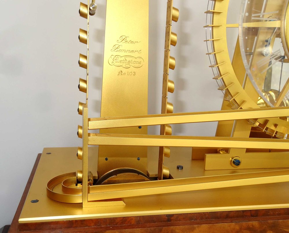 Antiques Atlas Waterwheel Ball Bearing Clock By Peter Bonnert