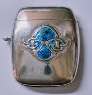 Edwardian Liberty & Co Silver & Enamel Vesta 