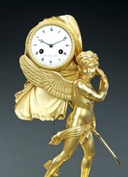 Fine French Empire Amore Flees With Time Clock