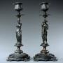 French neoclassical candlesticks of Venus & Diana