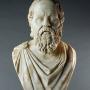 Grand Tour alabaster bust of Socrates