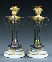 Pair Of Russian Athenienne Candlesticks