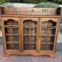 Arts & Crafts Oak Glazed Bookcase
