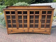 Large Arts & Crafts Walnut Bookcase