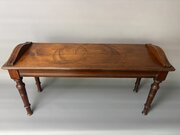 Late 19th Century Walnut Hall Seat