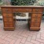 Late Victorian Pedestal Desk by JAS Shoolbred