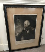 Mezzotint Portrait Of  Admiral  Earl Of St Vincent
