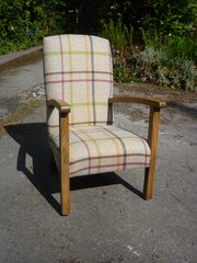 A 1940s Childs Chair Restored. ( Marked Utility )