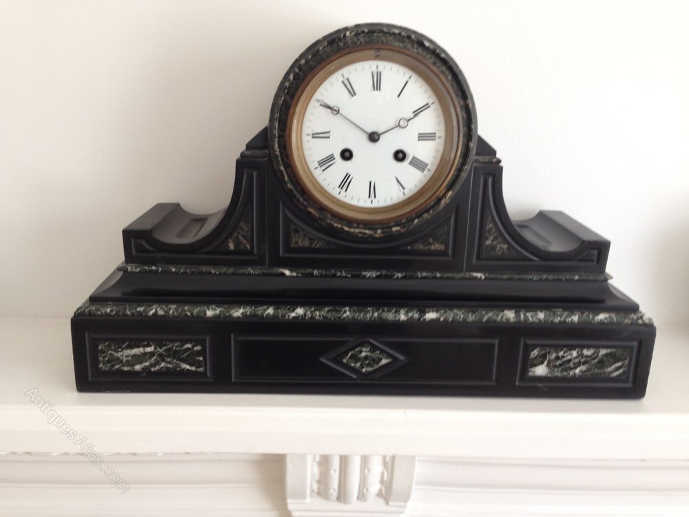 Antiques Atlas Black Marble Mantel Clock