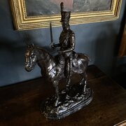 Bronze Statue Of A Light Dragoon Officer 