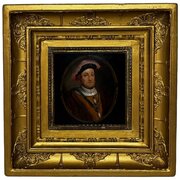 18th Century Oil Portrait Of King Henry VIII 