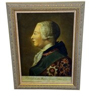 Eighteenth-Century Reverse-Painted Glass Portrait 