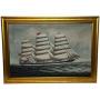 Historic Square Rigger Wiscombe Park Oil Painting 