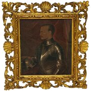 Italian Medici Military Oil Portrait