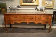 George III Oak Dresser Base.