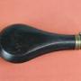 Mid Victorian large black copper Powder flask