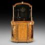 19thC Ormolu Mounted Figured Walnut Credenza