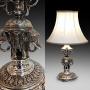 Anglo Indian Silver Plated Table Lamp 