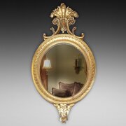 Early 19thC Giltwood & Gesso Wall Mirror
