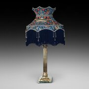 Early 20thC Brass Doric Column Table Lamp