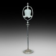 Early 20thC Silver Plate Farraday & Son Style Lamp