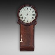 George III Mahogany Drop Dial "Tavern" Wall Clock